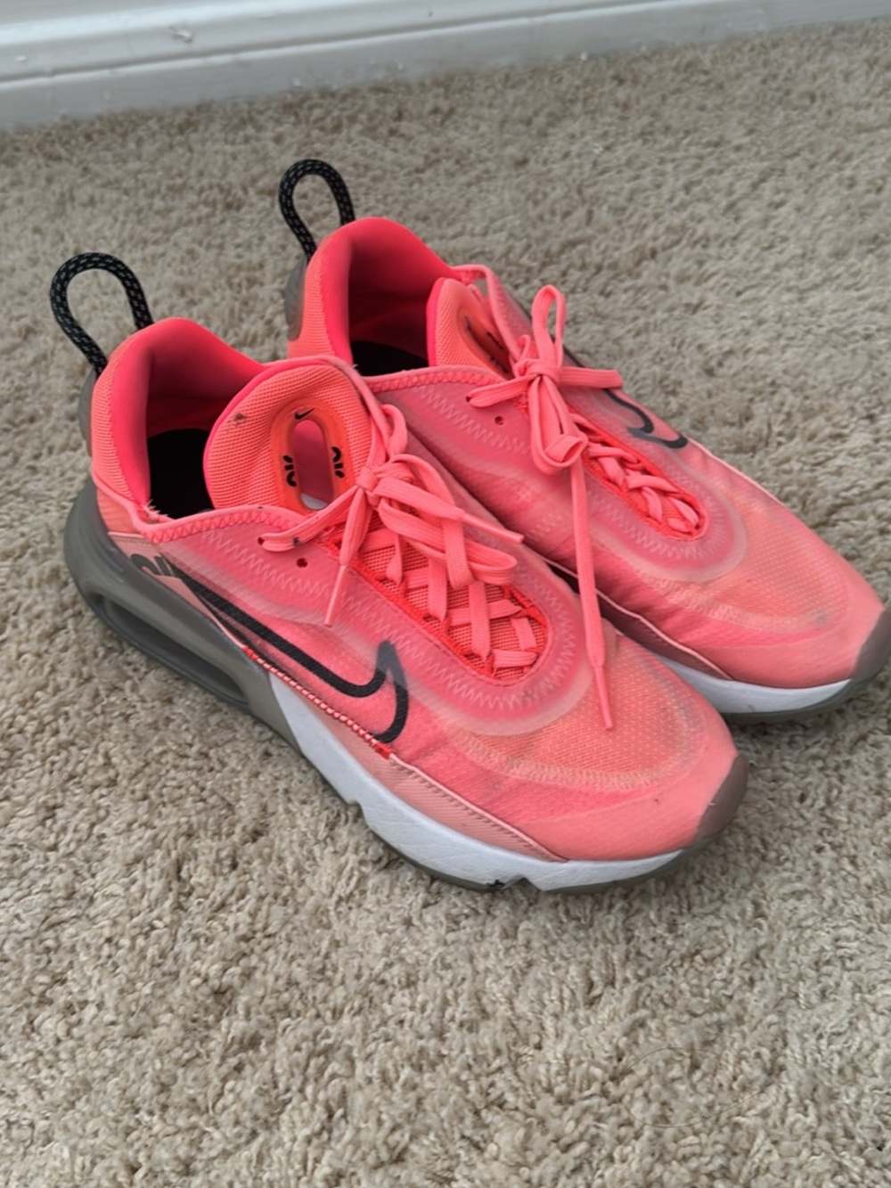 Nike Coral Pink and Black Athletic Sneakers